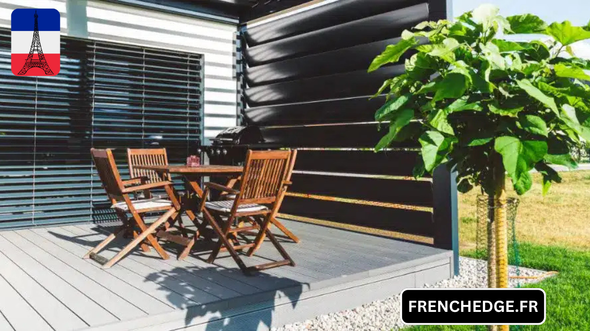 Eau stagnante terrasse sur plots