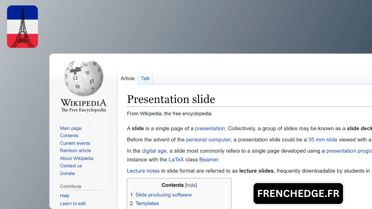 Une slide ou un slide