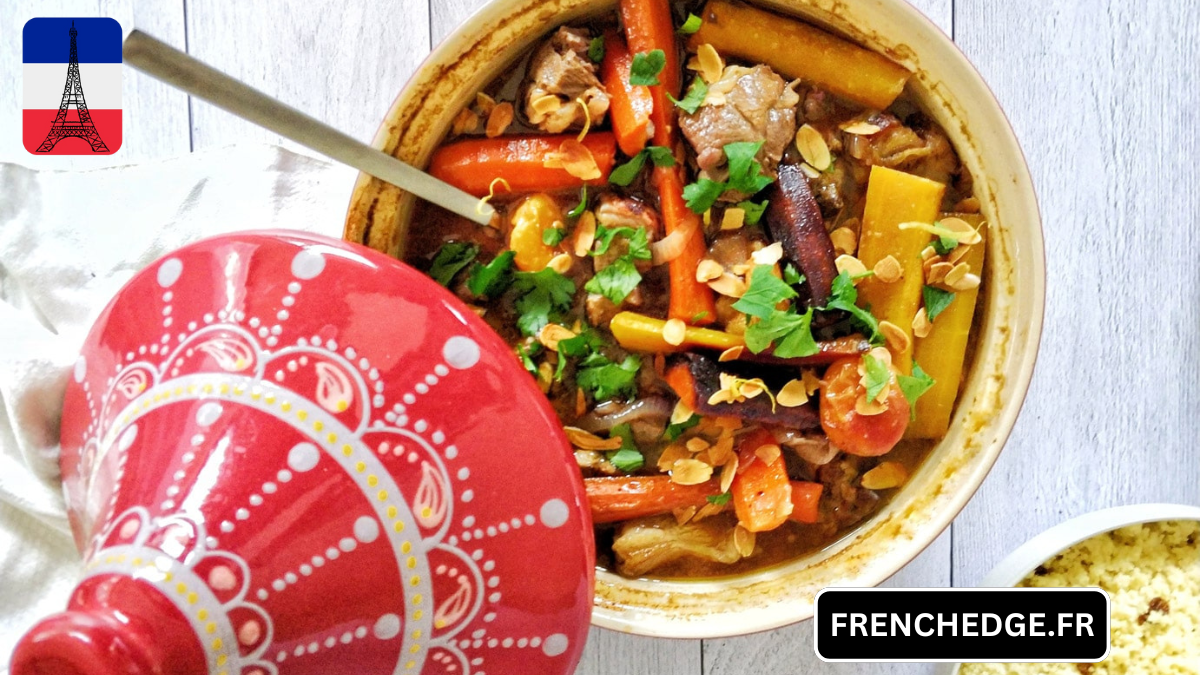 Tajine d'agneau aux abricots et légumes