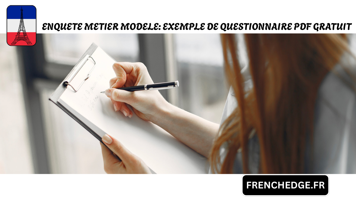 Enquete Metier Modele